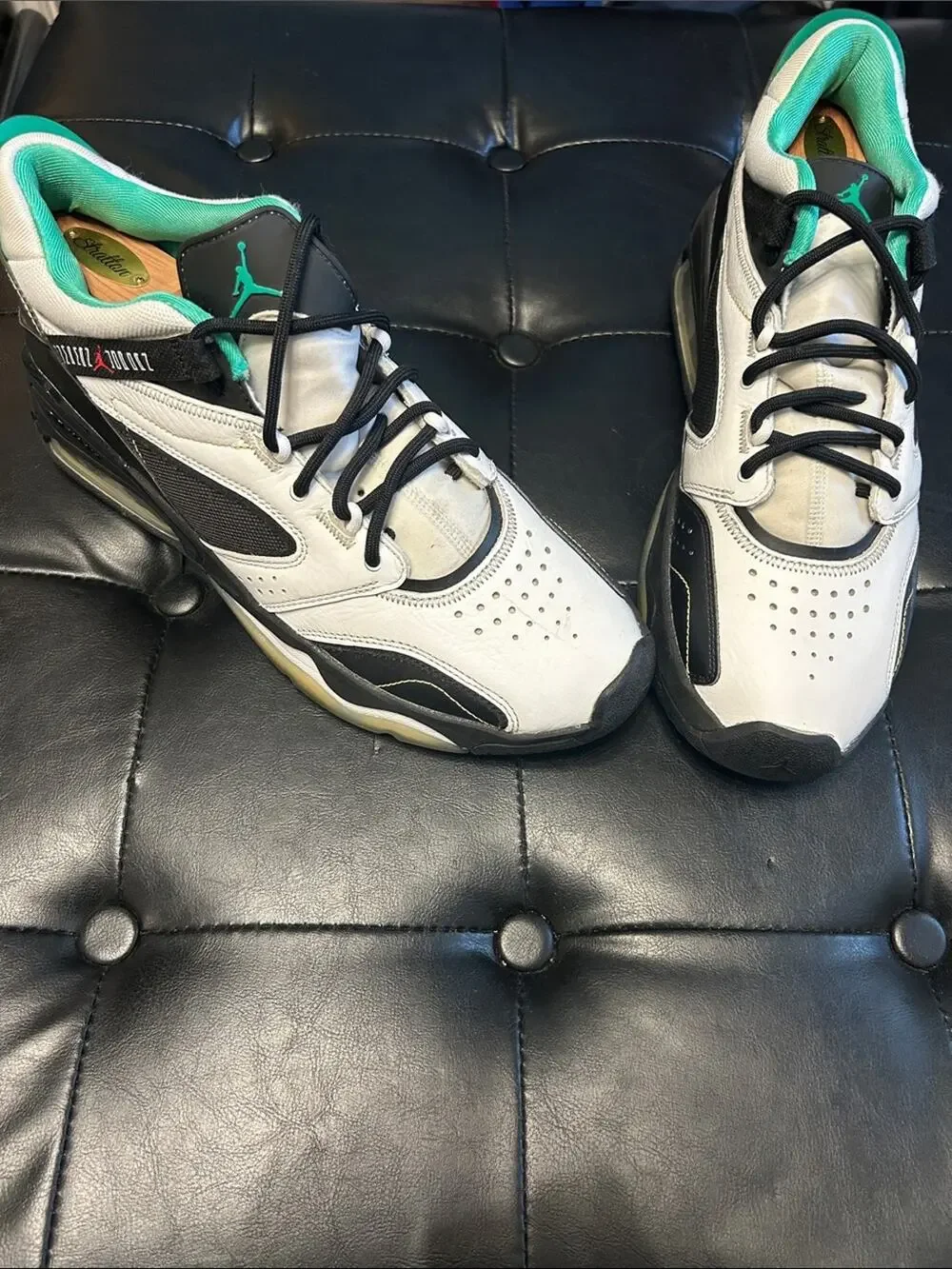 Jordan Men’s Sneakers in White, Black & Teal